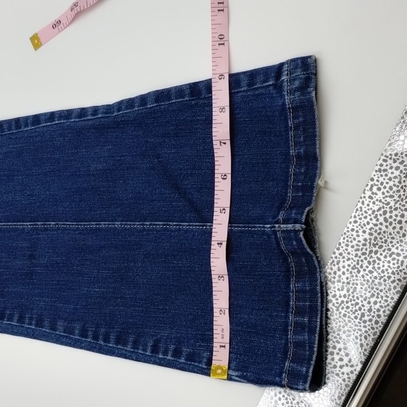 Old Navy Vintage front seam jeans size 4 wide leg, 31" inseam, front pockets - Picture 13 of 14